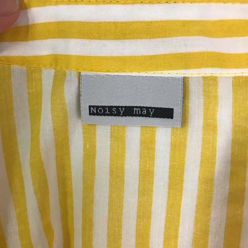 Noisy May (ASOS) Striped Ruffle Shirt - Picture 6 of 7